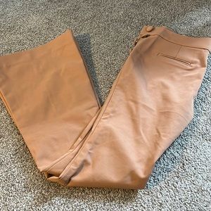 Side button flare bottom dress pants
